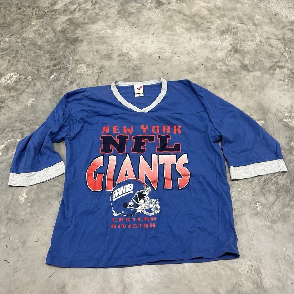Rare Vintage New York Giants Shirt Mens XL 1992 Artex USA Single Stitch Football